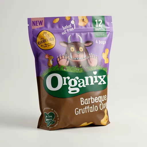 Organix BBQ Gruffalo Claws Toddler Snack Multipack 12 months+ 4x15g