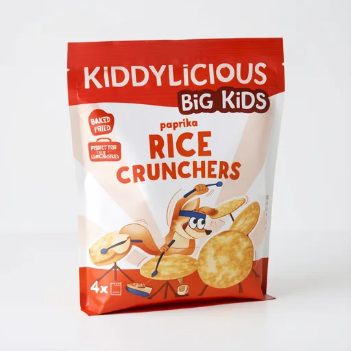Kiddylicious Big Kids Paprika Rice Crunchers 4x15g