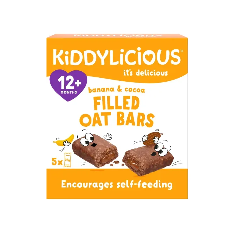 Kiddylicious Banana & Cocoa Oat Bars 5x21g
