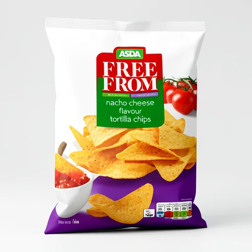 ASDA Free From Free From by  Nacho Cheese Flavour Tortilla Chips 180g