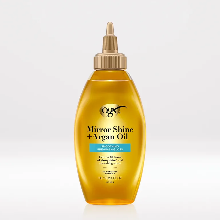OGX Mirror Shine +Argan Oil Pre-Wash Hair Gloss 118ml