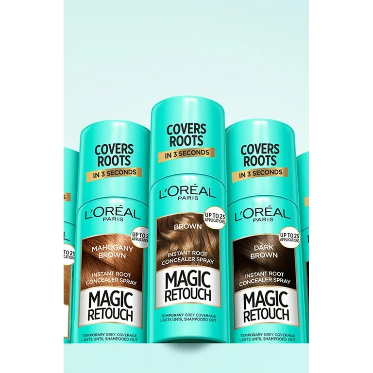 L'Oreal Paris Magic Retouch Temporary Instant Grey Root Concealer Spray Black