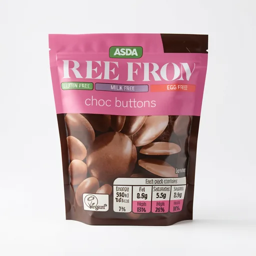 ASDA Free From Free From by  Choc Buttons 25g