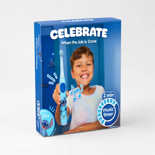 Oral-B iO Kids Disney Stitch Electric Toothbrush Head for Ages 6+ x2