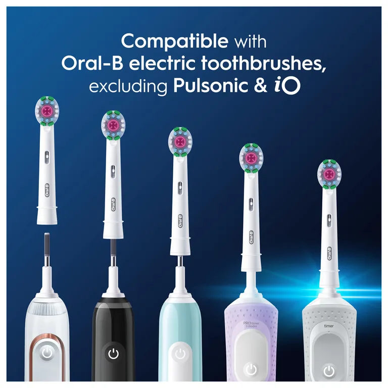 Oral-B Pro 3D White Replacement Electric Toothbrush Heads 5 pack