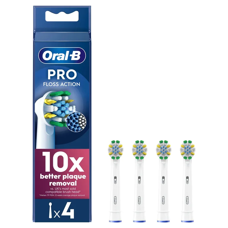 Oral-B Cross Action White Electric Toothbrush Replacement Heads 8 pack