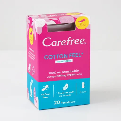 Carefree Cotton Fresh Scented Breathable Pantyliners