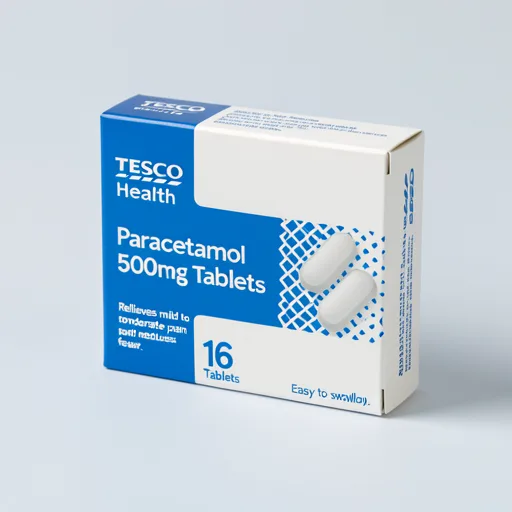 Tesco Health Pain Relief Tablets - Paracetamol 500mg 16s
