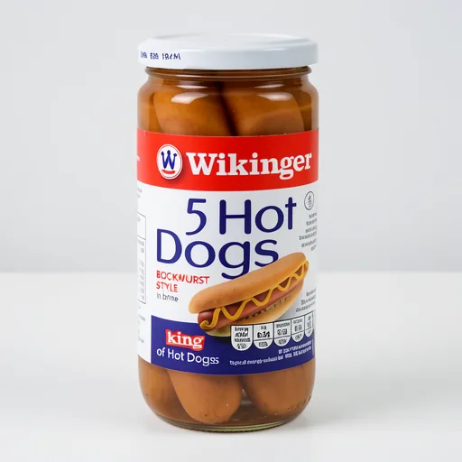 Wikinger 5 Hot Dogs Bockwurst Style in Brine 380g