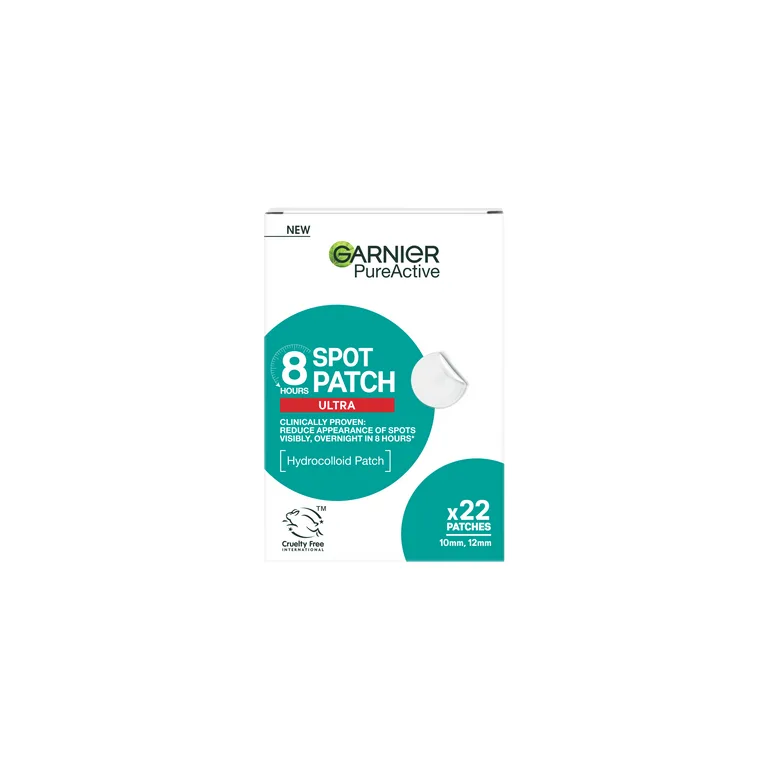 Garnier Pure Active 8H Spot Patch Ultra-Thick, Reduce the Appearance of Spots in 8H, 22 Patches