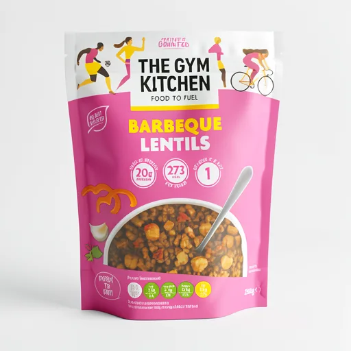 The Gym Kitchen Barbeque Lentils 250g