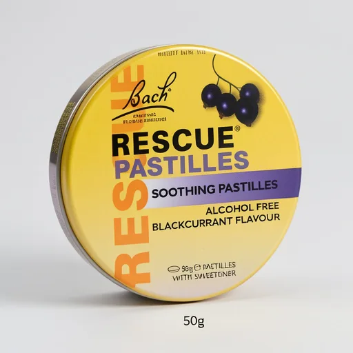 Bach Rescue Soothing Blackcurrant Pastilles 50g