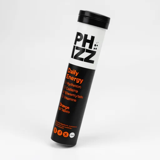 Phizz Daily Energy 20 x Orange, Hydration, Caffeine, Electrolytes & Vitamins Effervescent Tablets