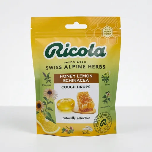 Ricola Soothe & Clear Herb Lozenges - Honey Lemon Echinacea 75g