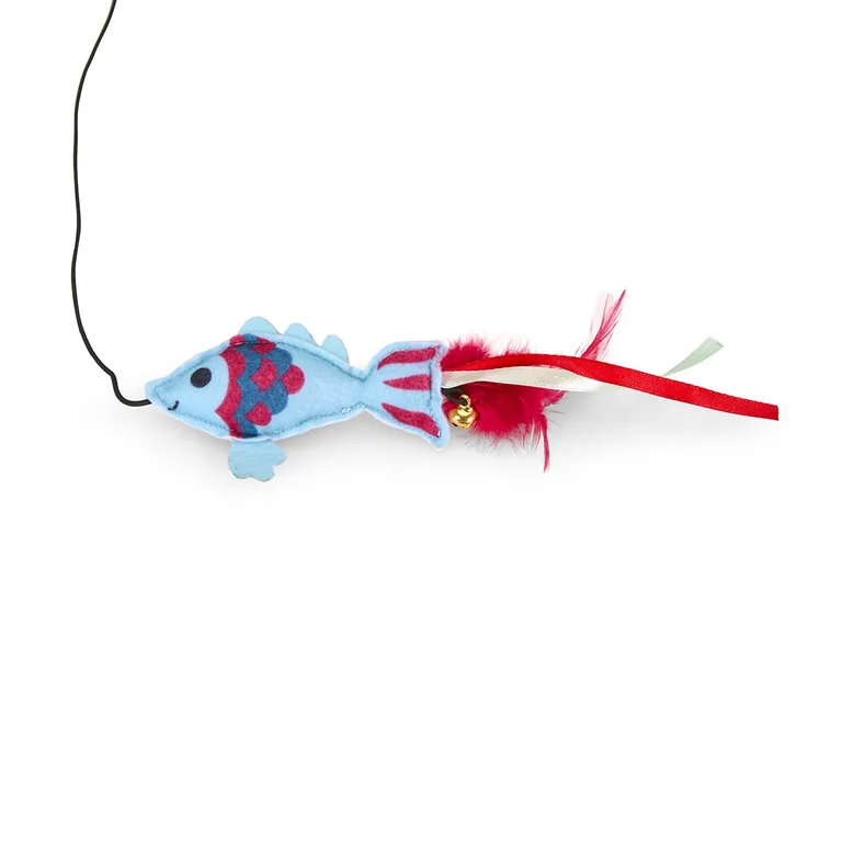 PETFACE CATKINS CATNIP FISH TEASER CAT TOY