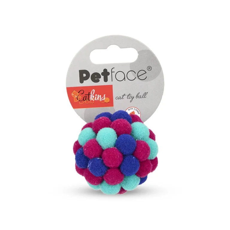 PETFACE CATKINS PLUSH BALL CAT TOY