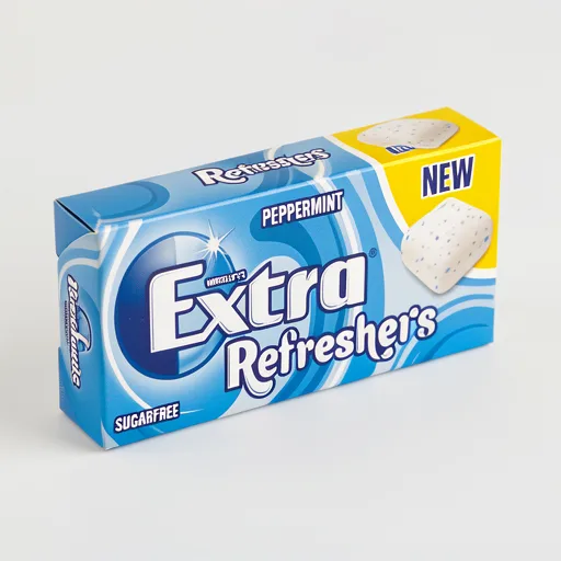 Wrigley's Extra Refreshers Peppermint Sugarfree Chewing Gum Handy Box 7 Pieces