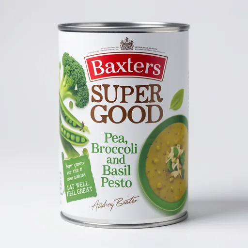 Baxters Super Good Pea, Broccoli and Basil Pesto Soup 400g