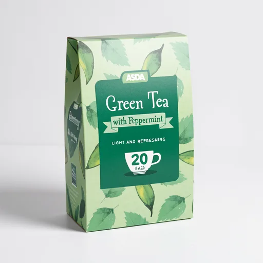 ASDA Green Tea & Mint 20 Tea Bags