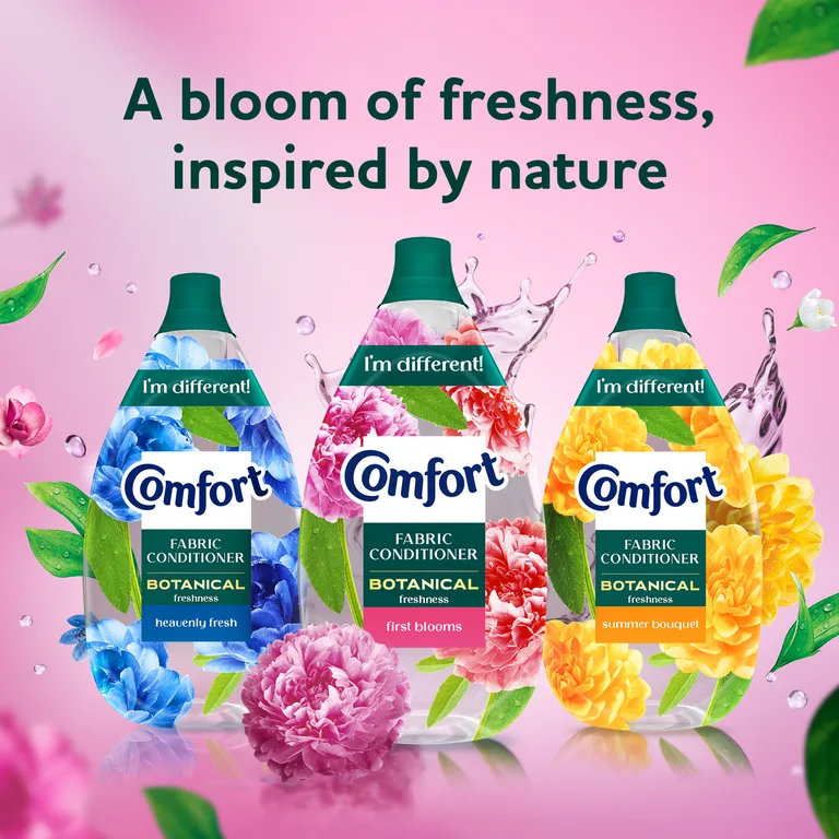 Comfort Botanical Summer Bouquet Fabric Conditioner 64 Washes 960ml