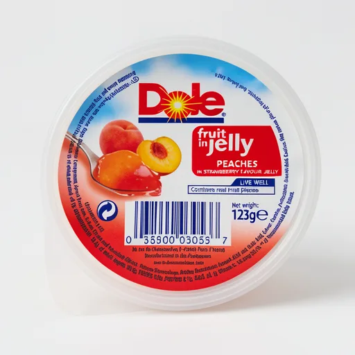 Dole Peach in Strawberry Flavour Jelly 123g