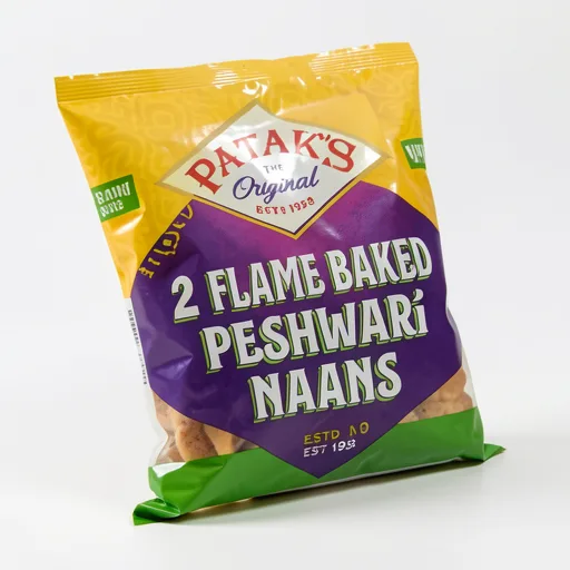 Patak's Authentic & Flame Baked Peshwari Naan Breads 2 pack