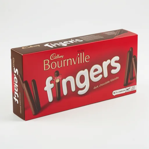 Cadbury Bournville Fingers Dark Chocolate Covered Biscuits 114g