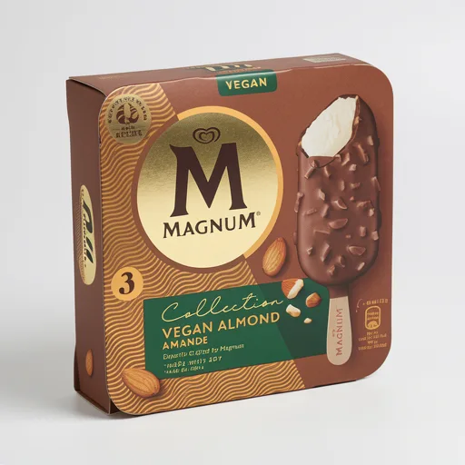 Magnum Collection Vegan Almond Ice Cream Sticks 3 x 90ml