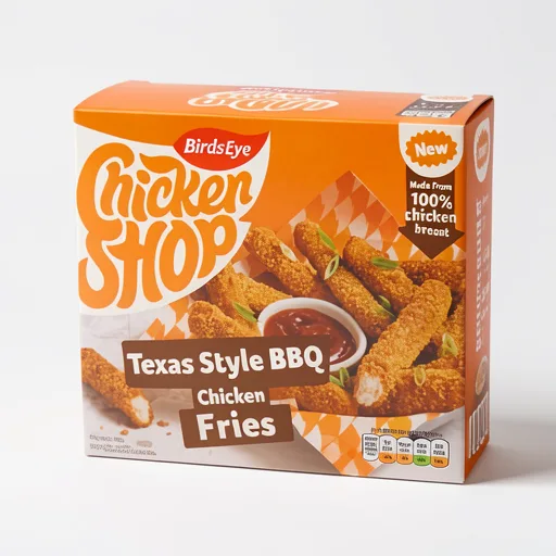 Birds Eye Chicken Shop Texas Style BBQ Chicken Fries 300g