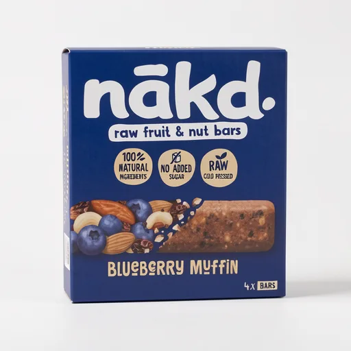 Nakd Blueberry Muffin 4 Raw Fruit & Nut Bars 