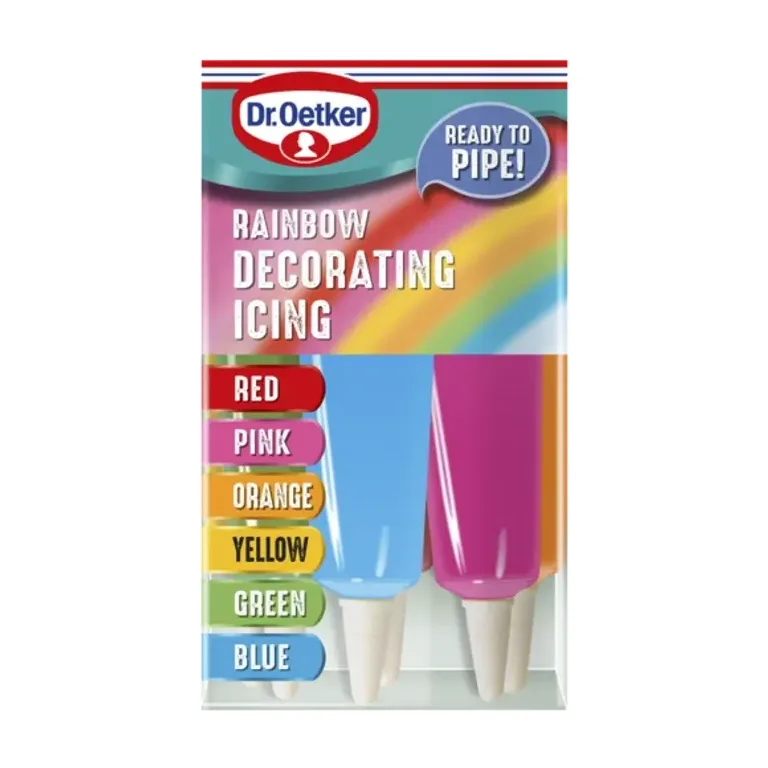 Dr. Oetker Rainbow Decorating Icing 6 x 17g (102g)