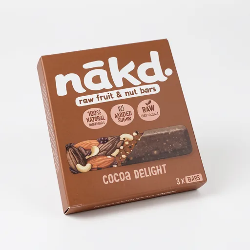 Nakd nakd. Cocoa Delight Fruit & Nut Bars 3 x 35g