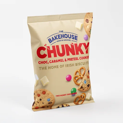 The Bakehouse Chunky Choc, Caramel & Pretzel Cookies 220 g