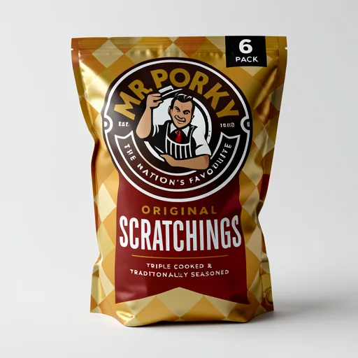 Mr Porky Original Scratchings 6 x 16.5g (99g)