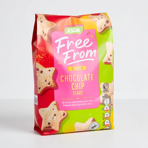 Free From by ASDA Free From by  12 Chocolate Chip Stars 75g