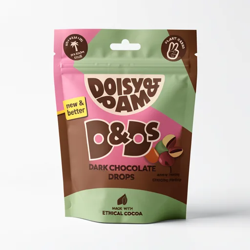 Doisy & Dam Dark Chocolate Drops with a Cheeky Crunchy Coating