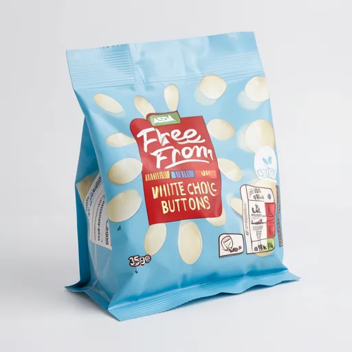 ASDA Free From Free From by  White Choc Buttons 25g