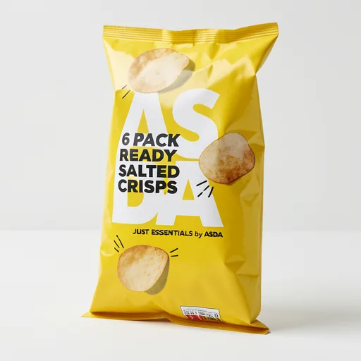 JUST ESSENTIALS by ASDA Pack Ready Salted Crisps 6 x 25g (150g)