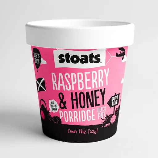 Stoats Raspberry & Honey Porridge 60g