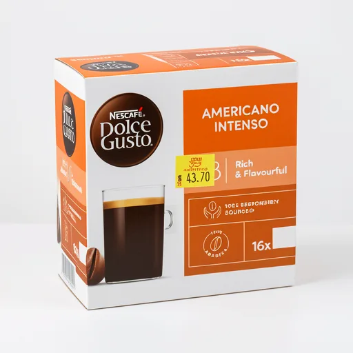 Nescafe Dolce Gusto Americano Intenso Coffee Pods x16 (16 Servings)