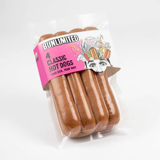 Bunlimited 4 Classic Hot Dogs 280g