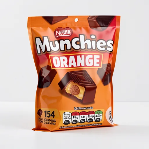 Munchies Orange Flavoured Chocolate Share Bag 100g