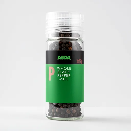 COOK by ASDA Cook Whole Black Peppercorn Grinder 50g
