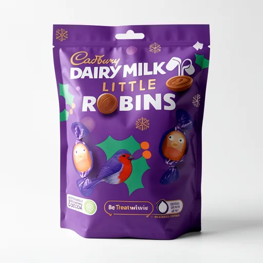 Cadbury Dairy Milk Christmas Robins Chocolate Bag 77g