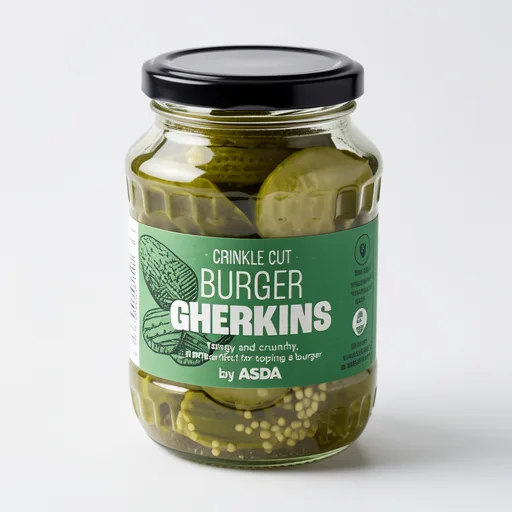 ASDA Crinkle Cut Burger Gherkins 340g