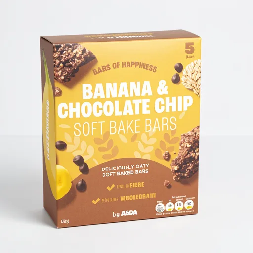 ASDA Banana & Chocolate Chip Soft Bake Bars 5 x 35g