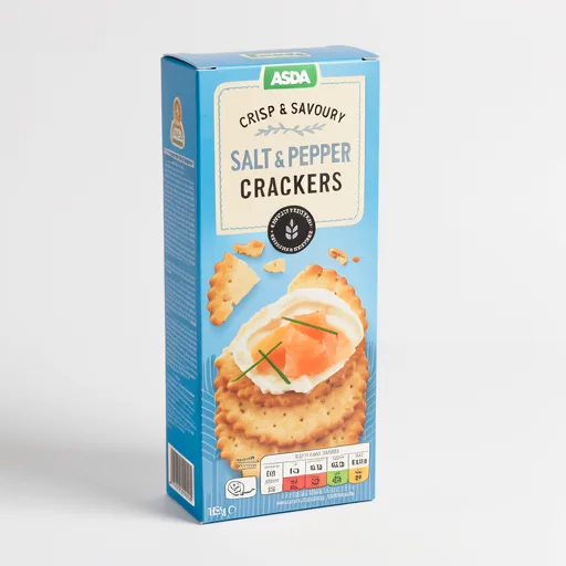 ASDA Salt & Pepper Crackers 185g