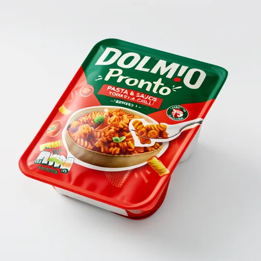 Dolmio Pronto 200g Tomato & Chilli Sauce Microwave Fusilli Pasta Ready Meal