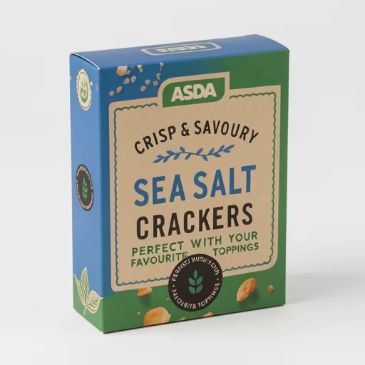 ASDA SEA SALT CRACKERS by ASDA 185g