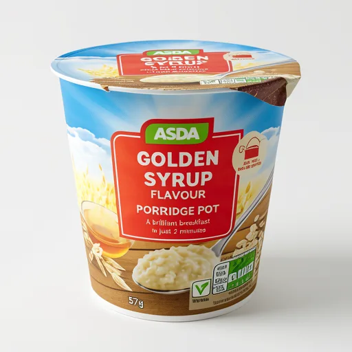 ASDA Golden Syrup Flavour Porridge Pot 57g